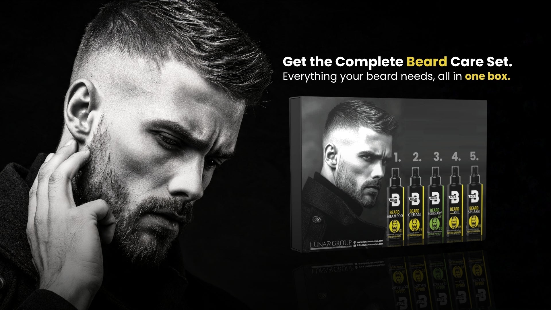 Bold Beard Care Set - desktop banner