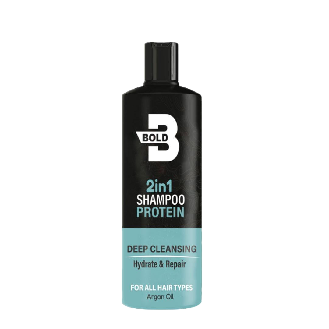 2 in 1 Protein Shampoo – Argan Oil Deep Cleansing, Hydrate & Repair